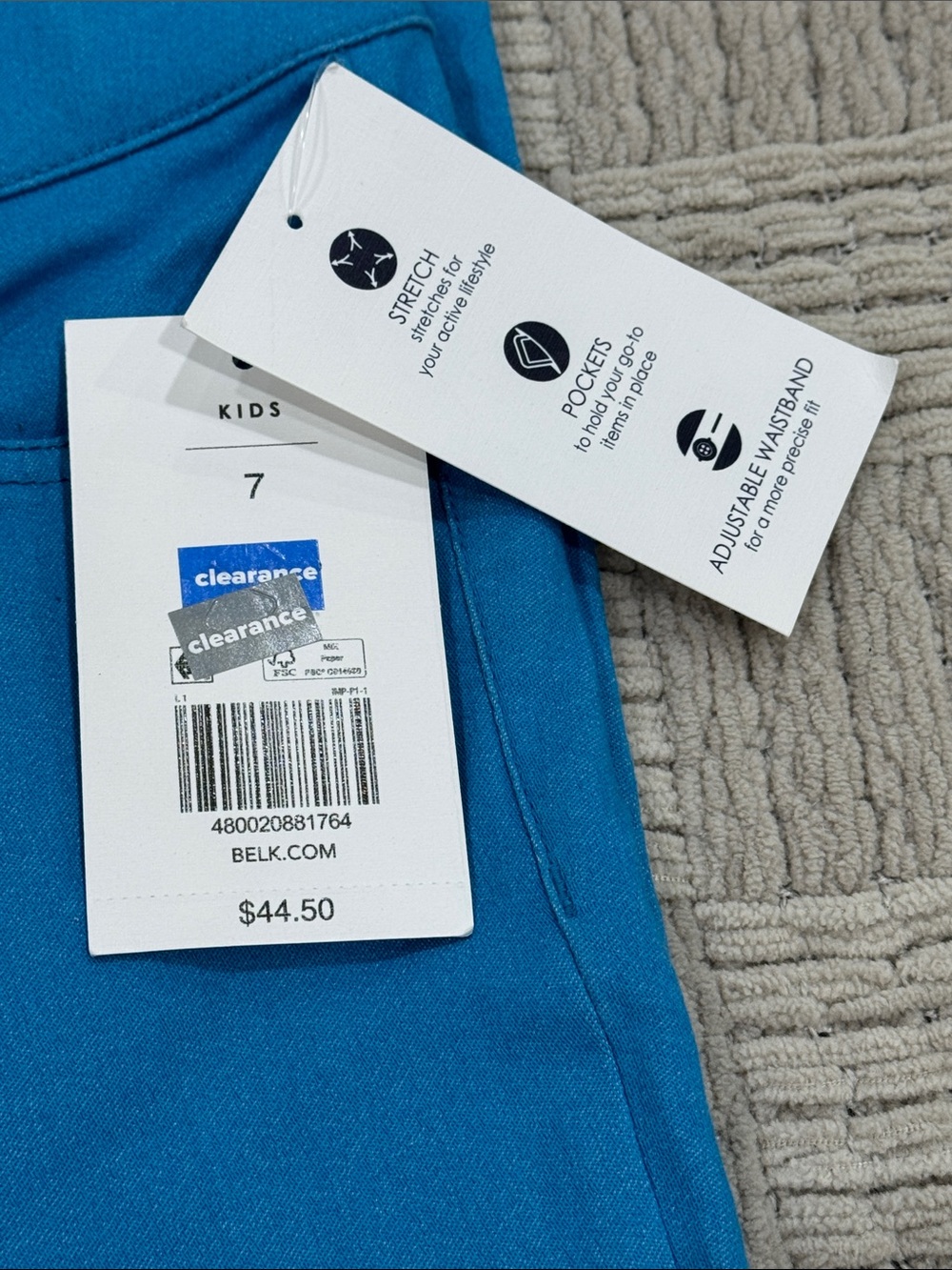 Crown & Ivy Cobalt Blue Skinny Jeans with Gold-Tone Hardware - Picture 5 of 6